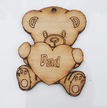 Load image into Gallery viewer, Personalised Teddy Bear Keyring/Personalised Keyring Gift/Teddy Bear Keyring Gift, Present, Mum, Mummy, Nan, Nanna, Nanny
