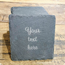 Load image into Gallery viewer, Personalised Slate Coaster
