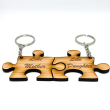 Load image into Gallery viewer, Jigsaw Keyrings Set of 2 Like Mother Like Daughter
