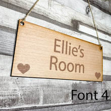 Load image into Gallery viewer, Personalised Wall/Bedroom Door Sign
