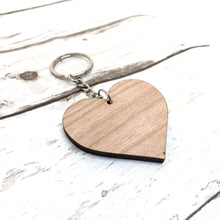 Load image into Gallery viewer, Initials Heart Shaped Keyring
