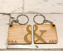 Load image into Gallery viewer, Initials Keyring Set of 2
