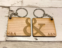 Load image into Gallery viewer, Initials Keyring Set of 2
