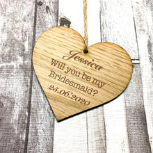 Load image into Gallery viewer, Bridal Party Hanging Heart
