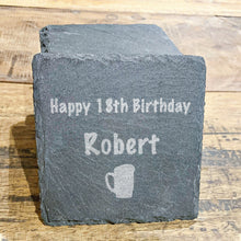 Load image into Gallery viewer, 18th Birthday Pint Glass Slate Coaster
