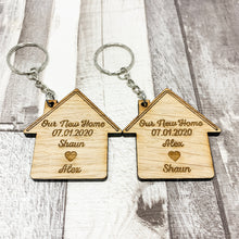 Load image into Gallery viewer, Our First Home/New Home Keyrings Set of 2
