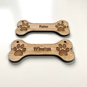 Personalised Dog Sign With Or Without Holes, Sizes from 10cm to 30cm,  Dog Treat Label, Dog Bed Sign, Pet Treats, Dog Lover, Dog Paw