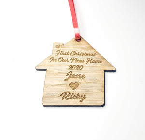Personalised First Christmas Our New Home For Couples