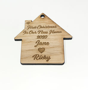 Personalised First Christmas Our New Home For Couples