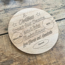 Load image into Gallery viewer, &#39;A Christmas Treat For Santa&#39; Wooden Tray
