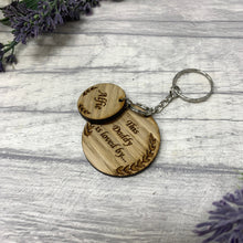 Load image into Gallery viewer, &#39;This Daddy is loved by..&#39; Keyring
