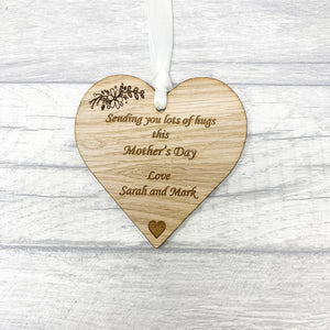 'Sending you lots of hugs this Mother's Day' Heart