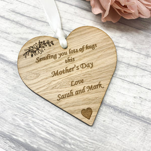 'Sending you lots of hugs this Mother's Day' Heart