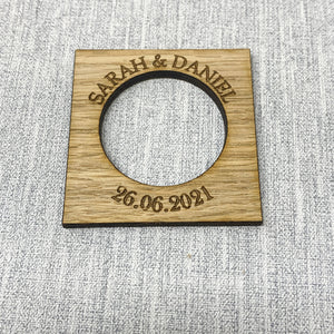 Square Personalised Wedding/Party  Napkin Rings