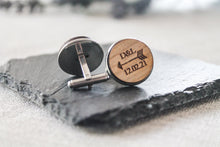 Load image into Gallery viewer, Arrow Cufflinks With Initials
