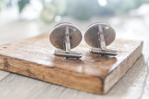 Anchor Cufflinks Engraved with Initials