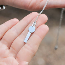 Load image into Gallery viewer, Personalised Necklace Engraved With Initial and Date
