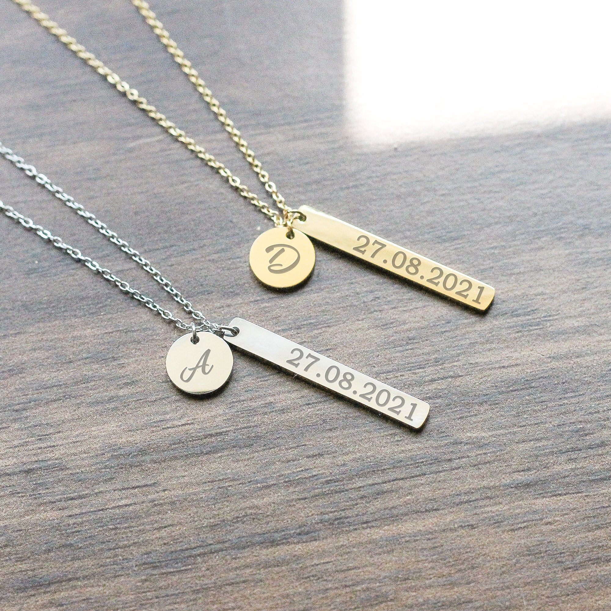 Men's Personalised Spinner Necklace | Posh Totty Designs