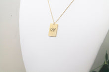Load image into Gallery viewer, Personalised Necklace Engraved With Initial- Bridemaid Gift, Engraved Jewellery, Mother&#39;s Day Gift, Gift Box
