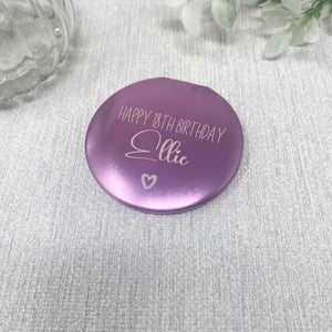 Personalised Compact Mirror 18th Birthday Present