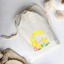 Load image into Gallery viewer, Personalised Easter Bag - Gift Bag for Easter Treats - Custom Name Bag - Easter Bunny
